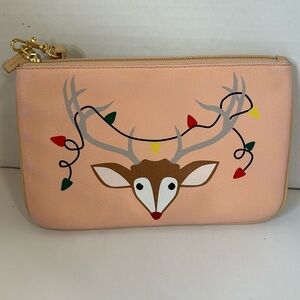Buxton clutch wallet bag purse reindeer print